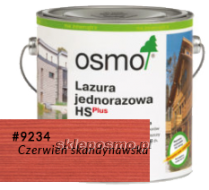 Lazura jednorazowa HS plus CZERWIEŃ SKANDYNAWSKA 9234, 0,75L