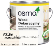 Wosk dekoracyjny INTENSYWNY - MATOWA BIEL 3186, 2,5 L