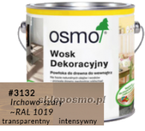 Wosk dekoracyjny INTENSYWNY - IRCHOWO-SZARY 3132, 0,75 L