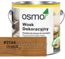 Wosk dekoracyjny TRANSPARENTNY - ORZECH 3166, 25 L