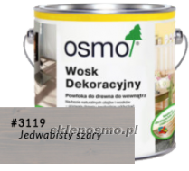 Wosk dekoracyjny TRANSPARENTNY - JEDWABISTY SZARY 3119, 25 L