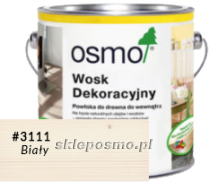 Wosk dekoracyjny TRANSPARENTNY - BIAŁY 3111, 25 L