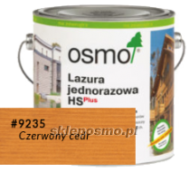 Lazura jednorazowa HS plus CZERWONY CEDR 9235, 0,125L